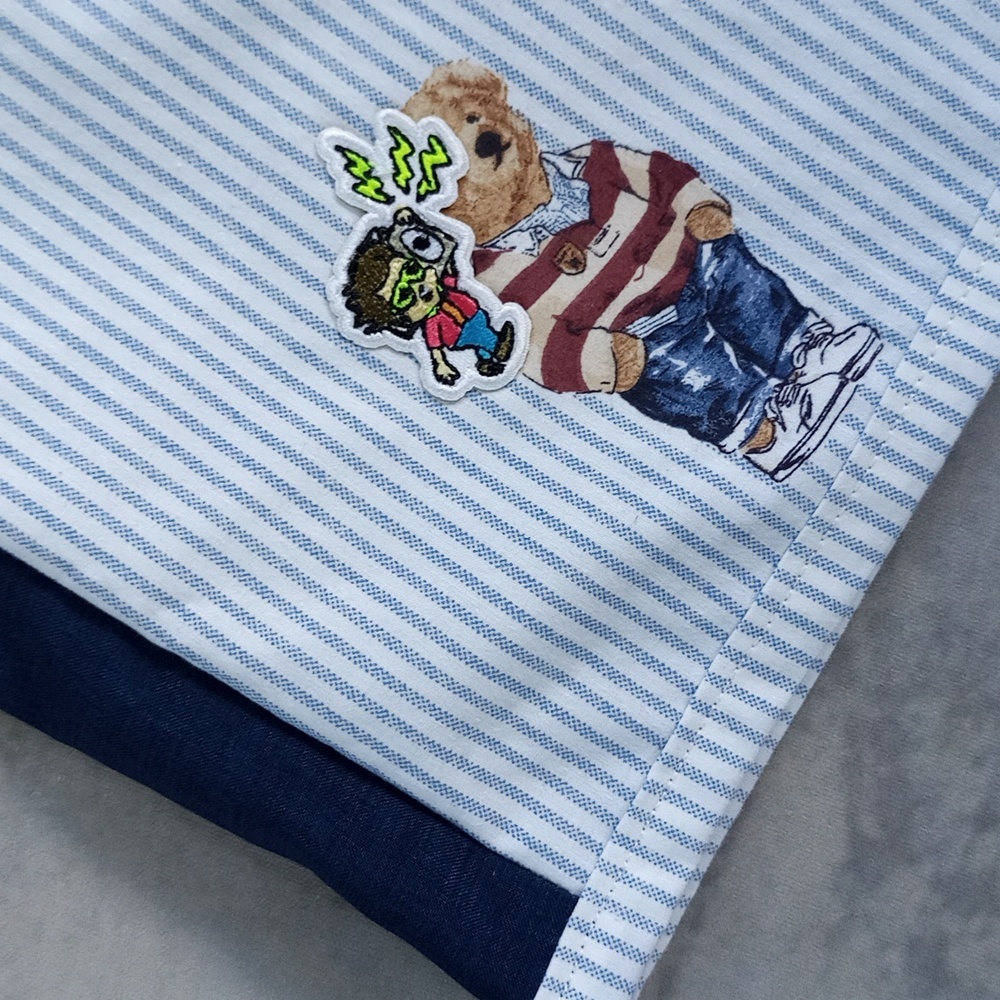 Vintage 90s Ralph Lauren Polo Bear Reworked Bennys Shorts UNISEX V2 - Picture 9 of 10